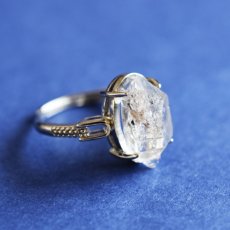 画像6: 【1点もの・C】フリーサイズ　大粒　ニューヨークハーキマーダイヤモンドクォーツ　結晶　Silver925リング（指輪）  (6)