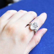 画像7: 【1点もの・C】フリーサイズ　大粒　ニューヨークハーキマーダイヤモンドクォーツ　結晶　Silver925リング（指輪）  (7)