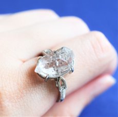 画像8: 【1点もの・C】フリーサイズ　大粒　ニューヨークハーキマーダイヤモンドクォーツ　結晶　Silver925リング（指輪）  (8)