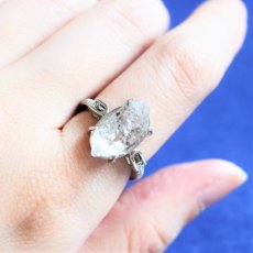画像9: 【1点もの・C】フリーサイズ　大粒　ニューヨークハーキマーダイヤモンドクォーツ　結晶　Silver925リング（指輪）  (9)