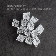 画像2: 春の新作【限定数】透明感が美しい　クリスタル　ローゼンジカット　サージカルステンレス　40cmネックレス  (2)